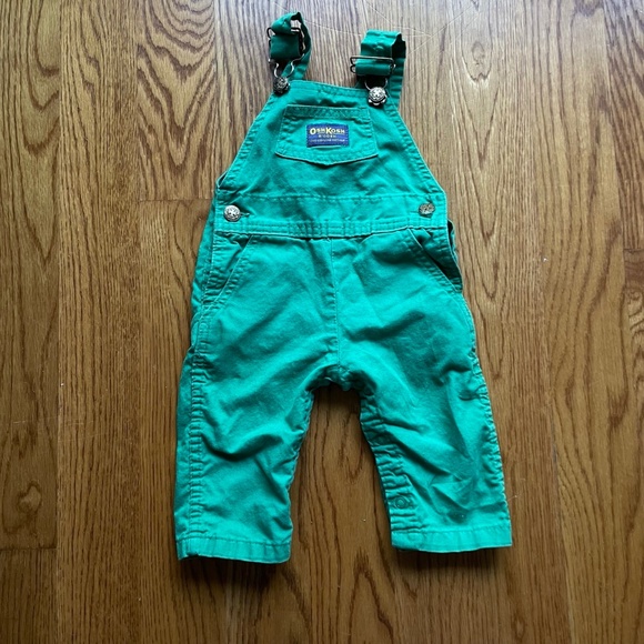 Vintage OshKosh B'Gosh Vestbak Green Overalls